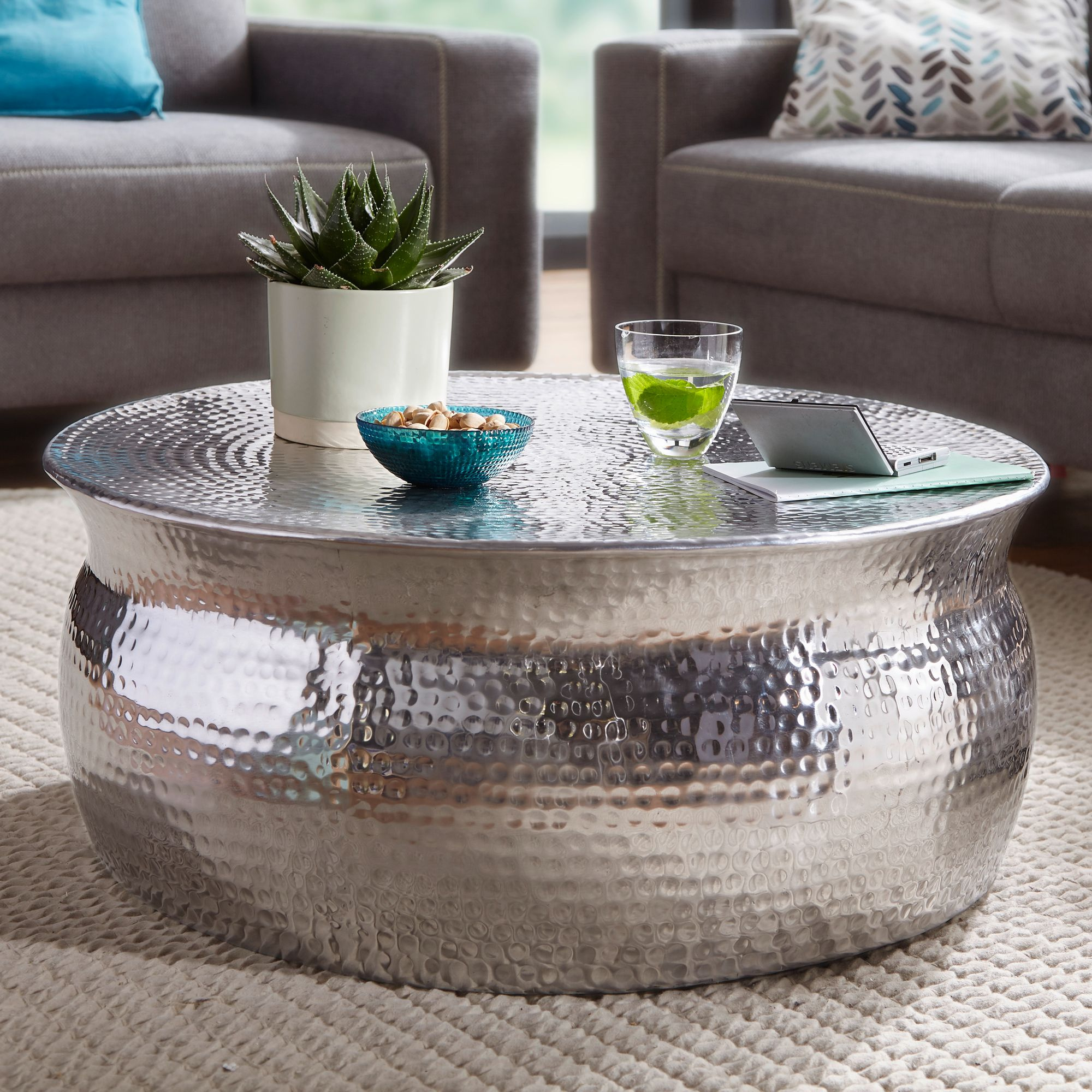 Couchtisch silber