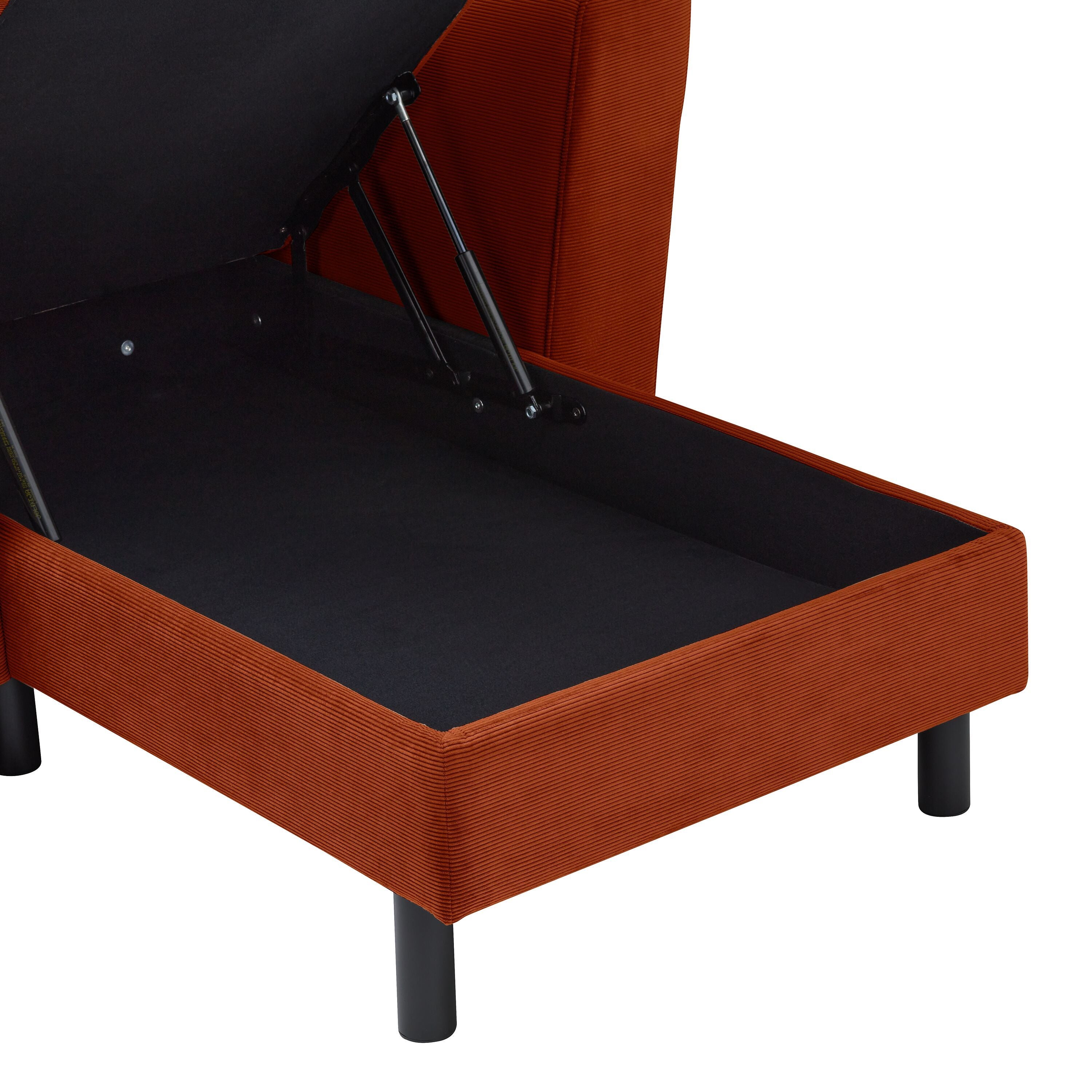 DIENER Ecksofa - Bronze / B: 235.0 cm x T: 156.0 cm x H: 81.0 cm