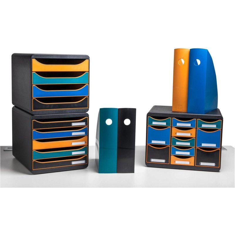 Porte-revues Exacompta Mag-Cube ECOBlack dos 8,2 cm couleur noir