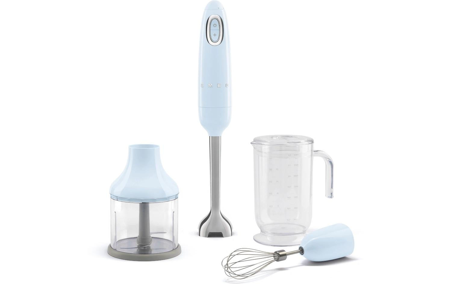 Stabmixer HBF03 WhEU Hellblau<br>Stufenloser Stabmixer im Retro-Look