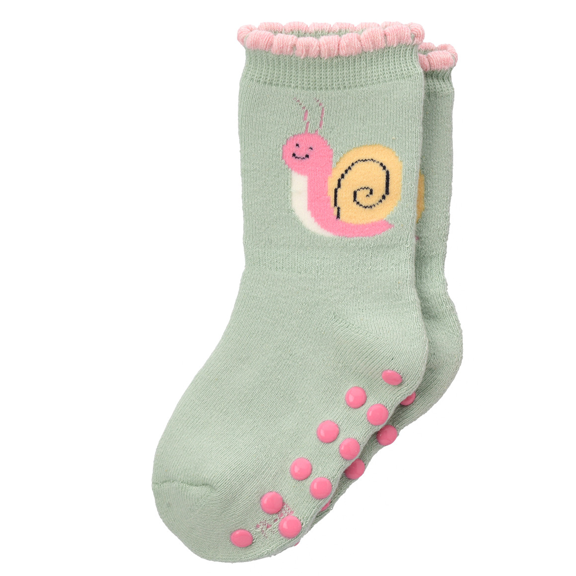 Topomini 3 Paar Baby Stoppersocken im Set rosa / creme / hellgrün