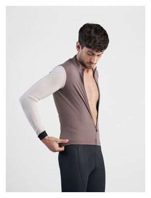 Maillot Manches Longues Spiuk Profit Ultralight Marron/Beige