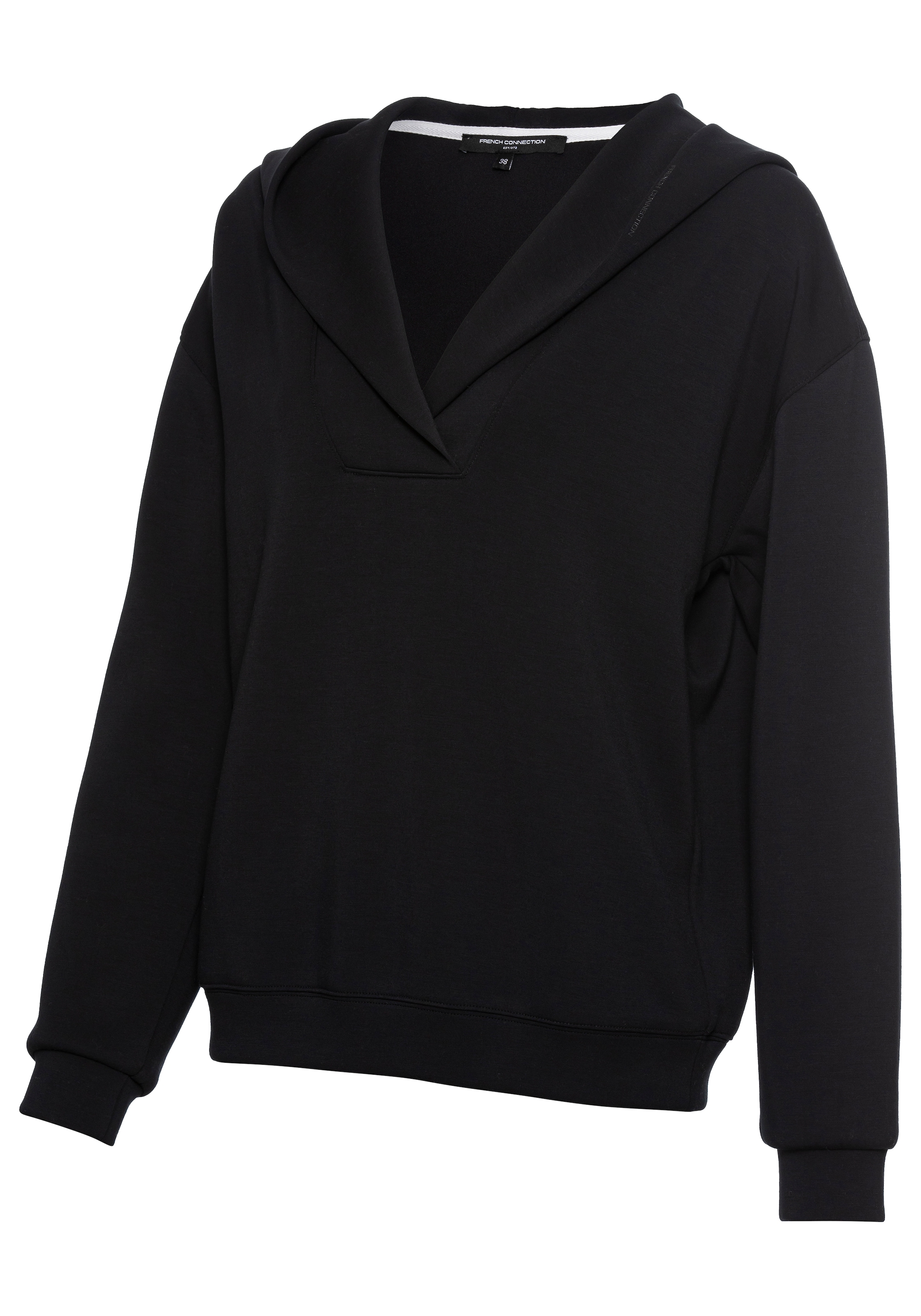 French Connection Hoodie , mit V-Ausschnitt und breitem Kragen, Loungewear