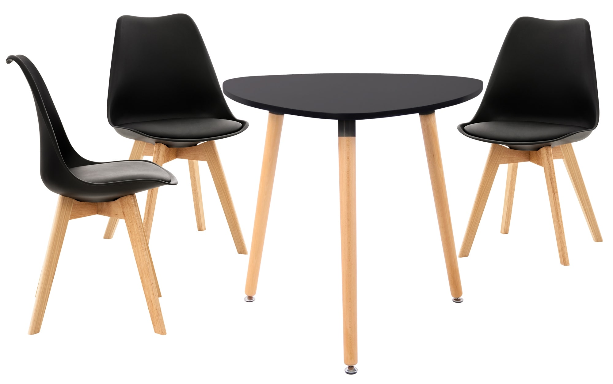 CLP Sitzgruppe Libanera I 3X Stuhl Linares + 1X Tisch Abenra
