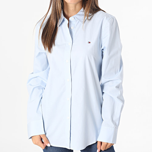 Chemise Manches Longues Femme Organic Co 9673 Bleu Clair