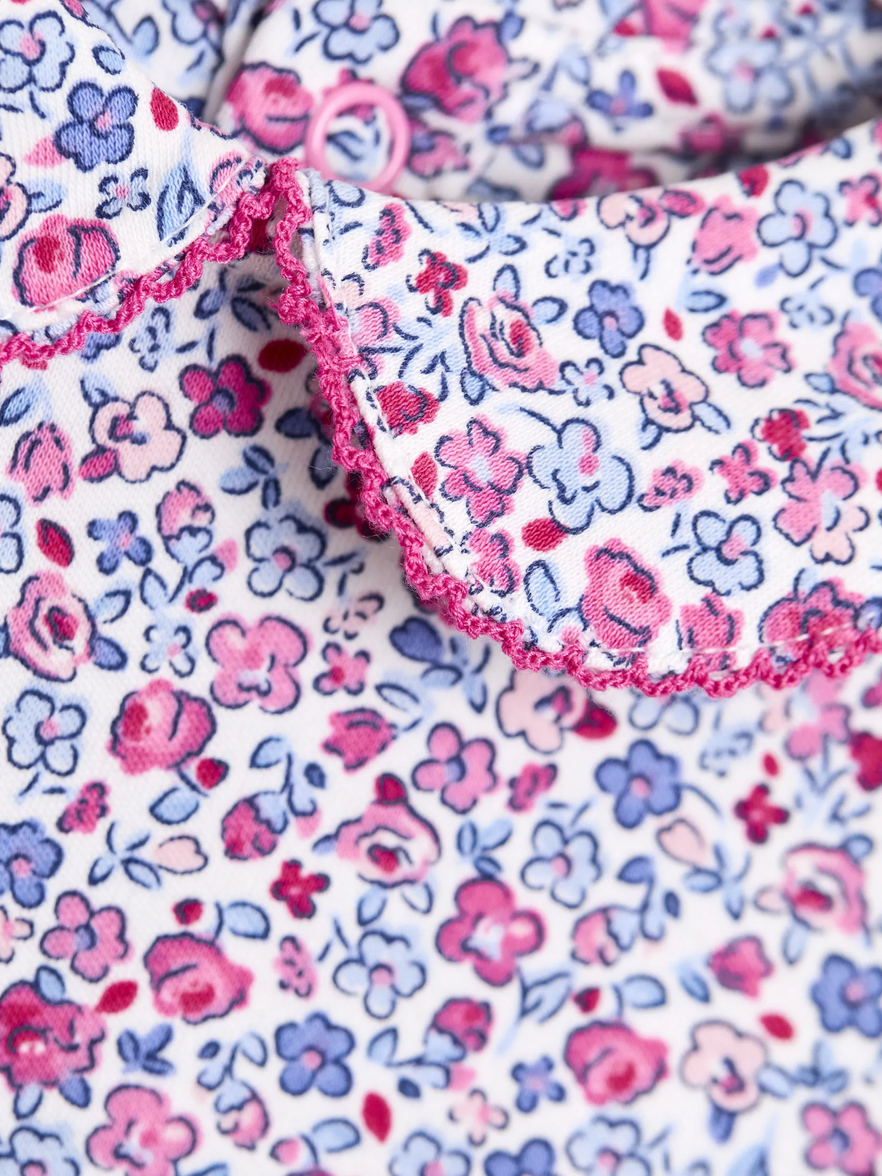 Roze met vrolijke print - JoJo Maman Bébé Peter Pan Top