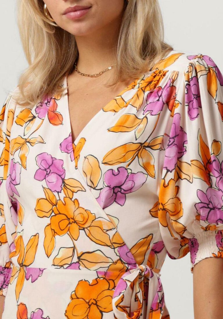 FABIENNE CHAPOT ecru fabienne chapot midi jurk hannah dress