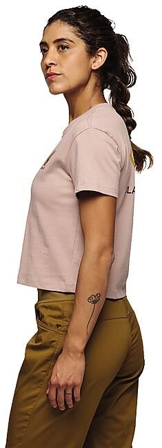 BLACK DIAMOND - T-SHIRT MC FADED CROP SS TEE W