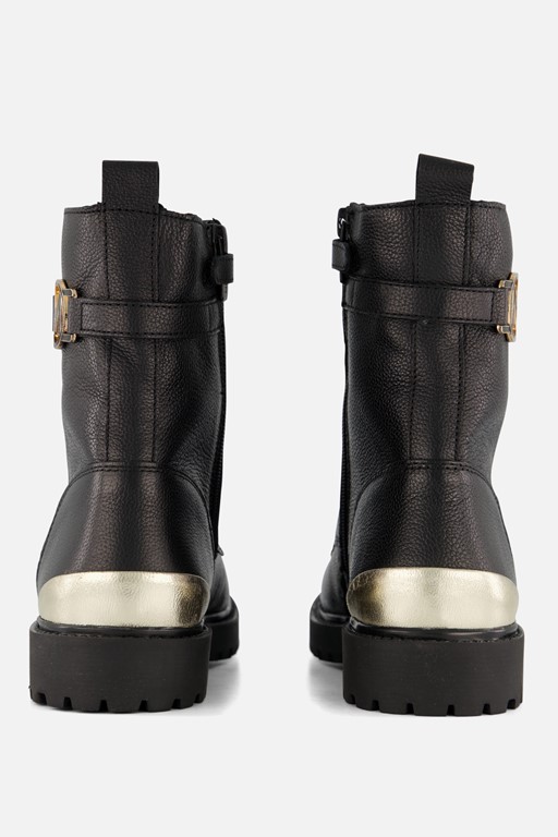 Mexx Sandy Sam Veterboots zwart Leer