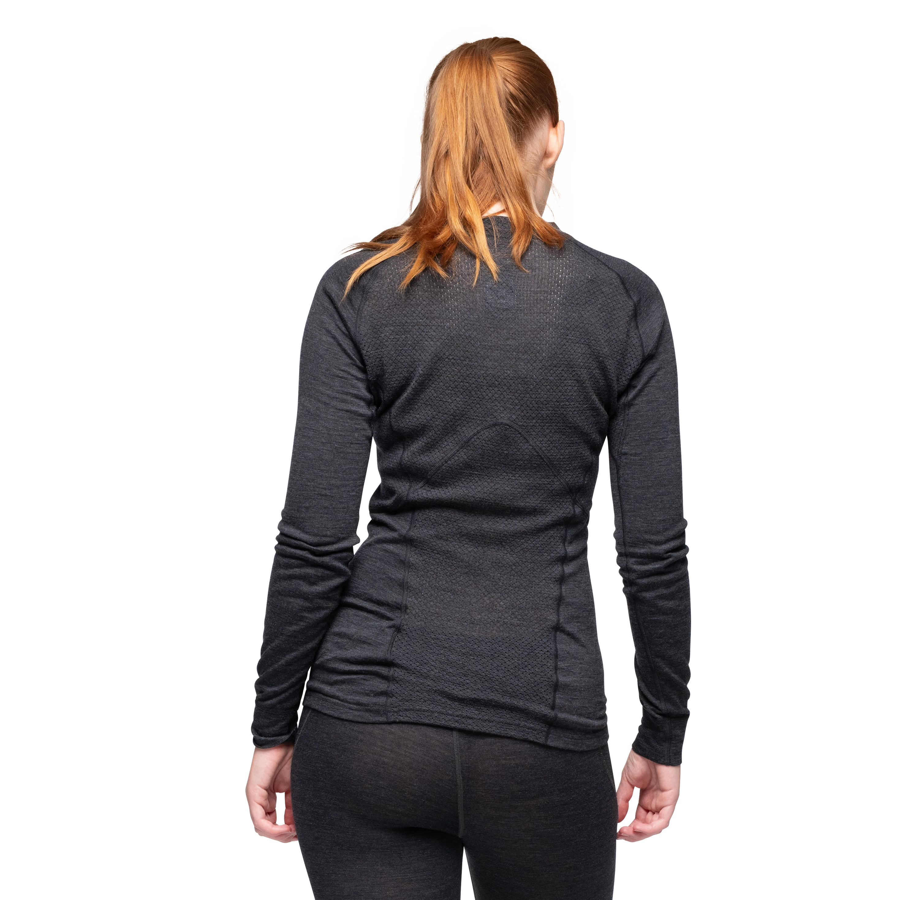 Inner:Pure W Long Sleeve Solid Charcoal