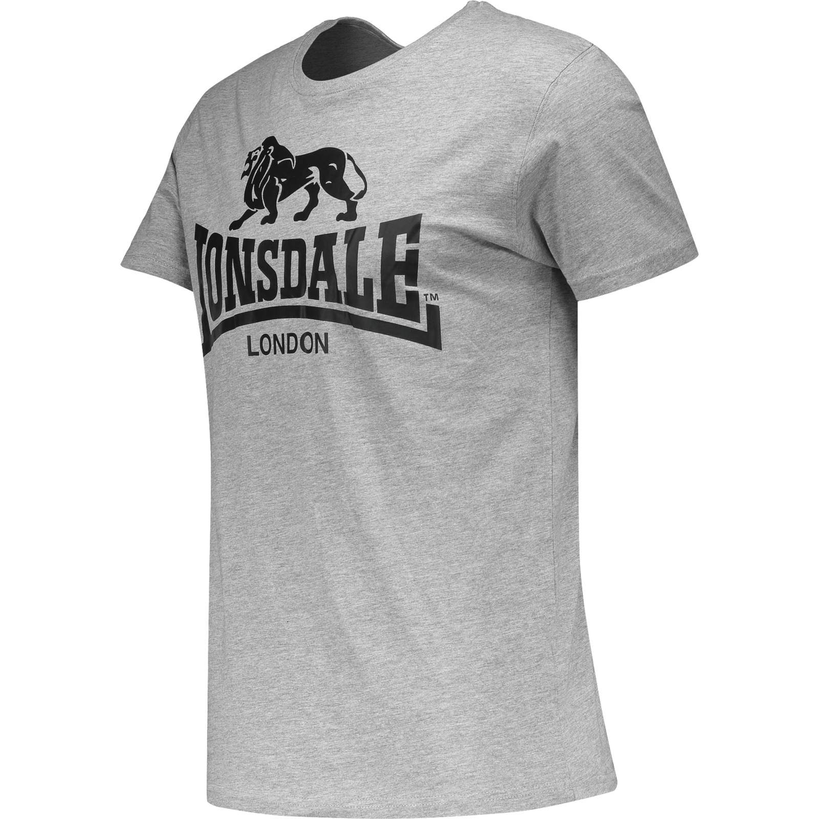 Lonsdale Herren-T-Shirt Logo Tee M, grau