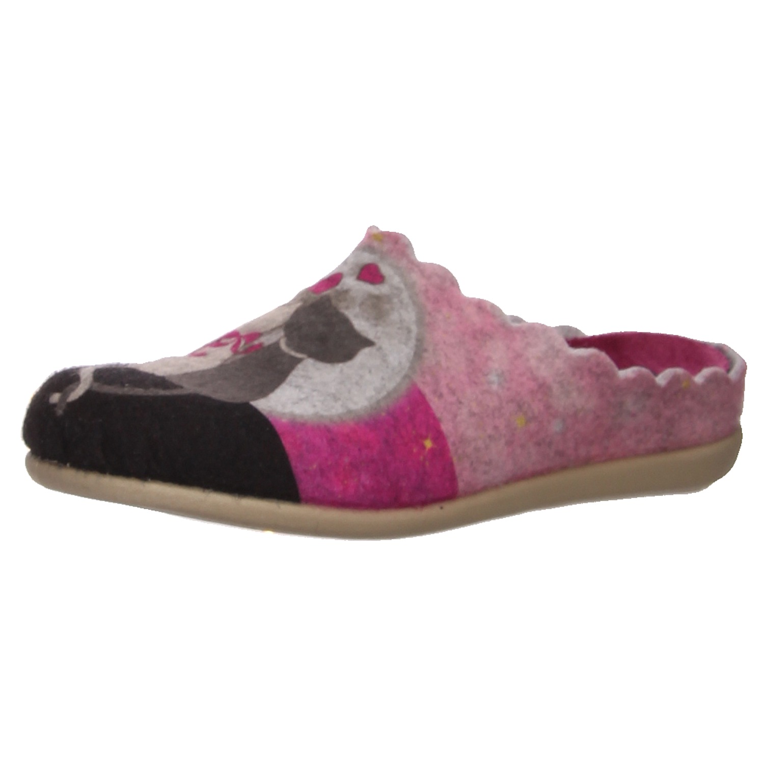 Becker Pantoffeln rosa grau