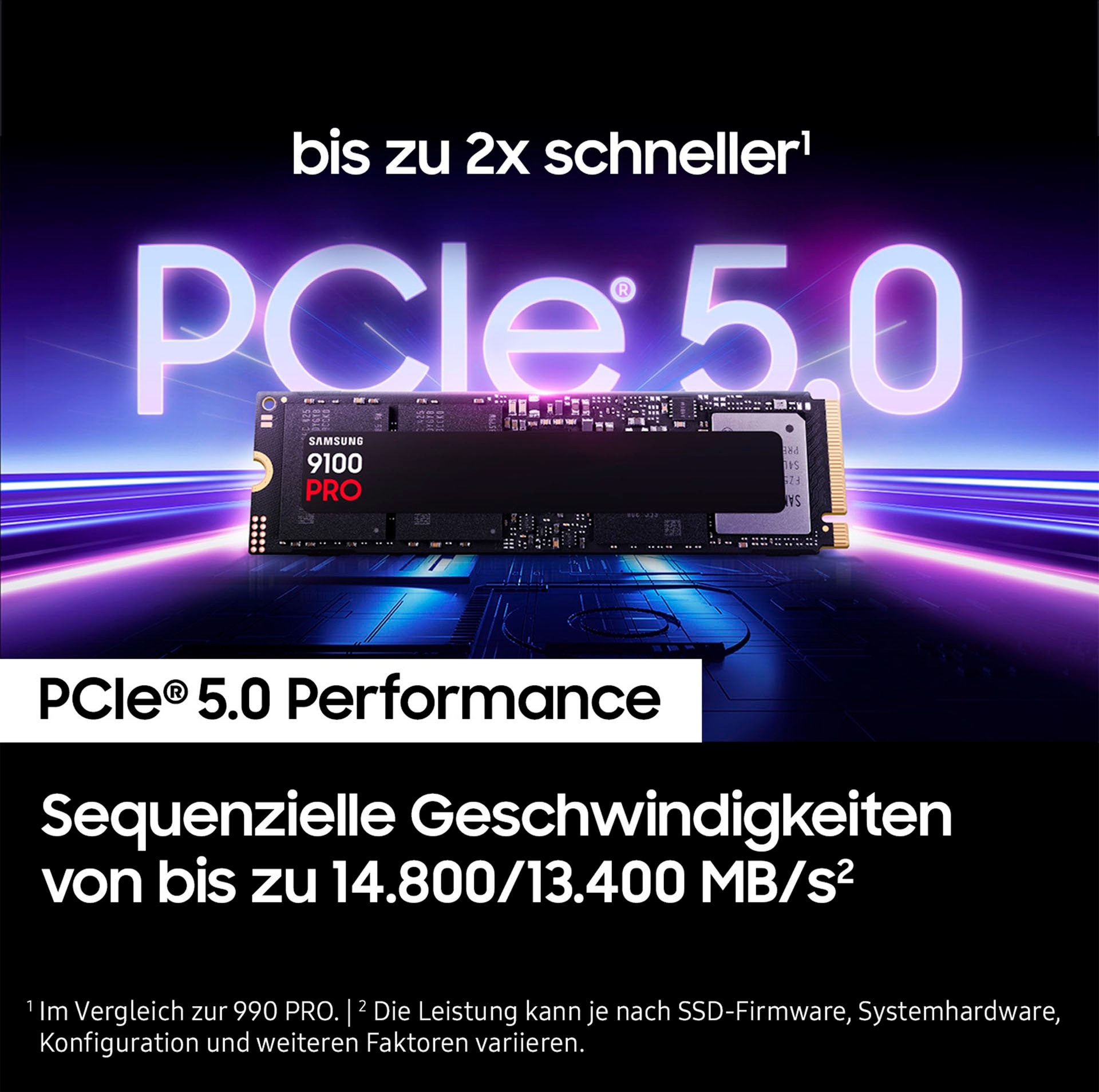 Samsung interne Gaming-SSD »9100 PRO SSD 1TB« 1000 GB Anschluss M.2 PCIe