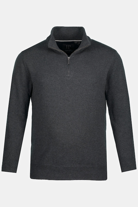 JP 1880 Stricktroyer, Stehkragen, Zipper, Langarm, bis 7 XL
