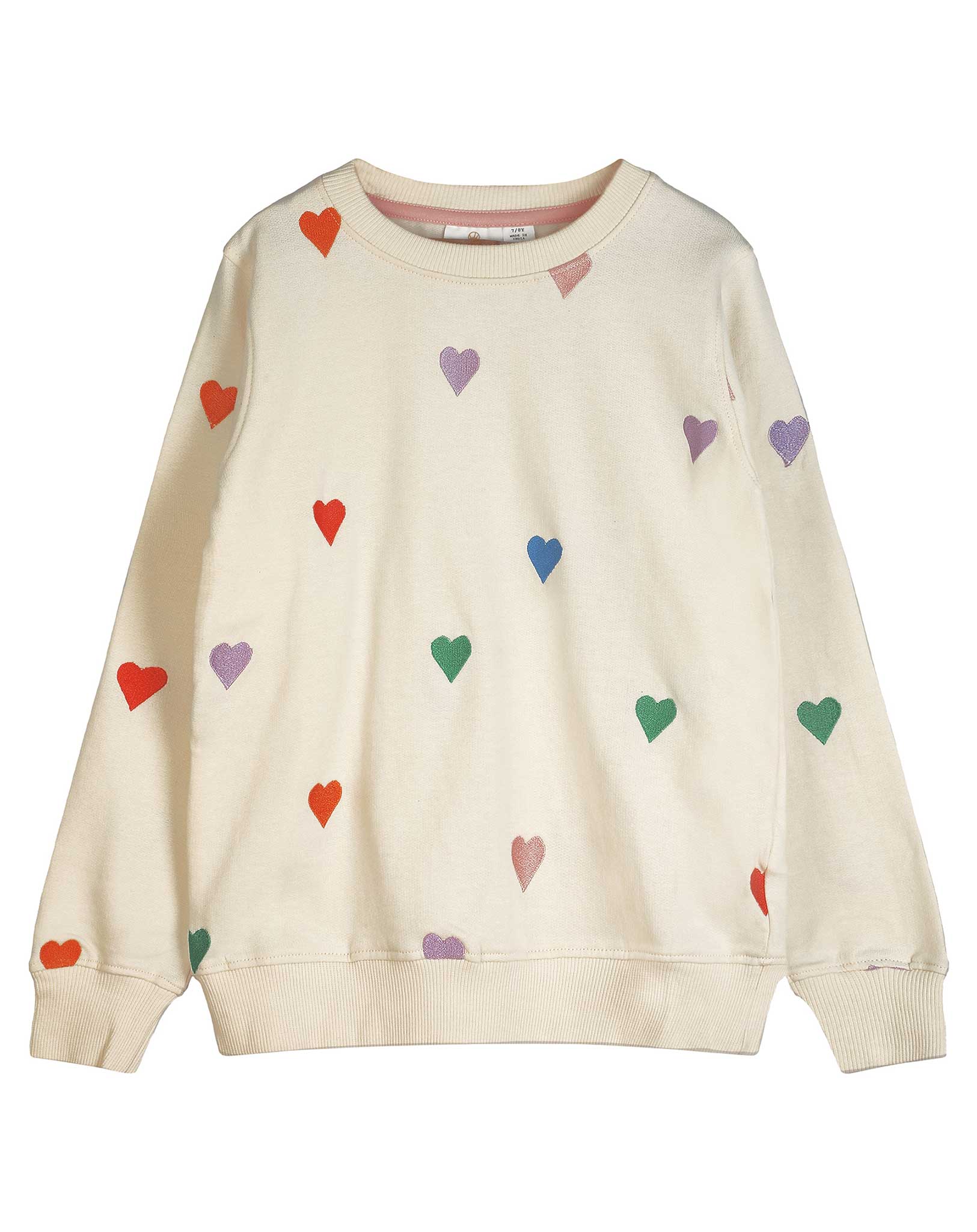 Sweatshirt HEART in white swan
