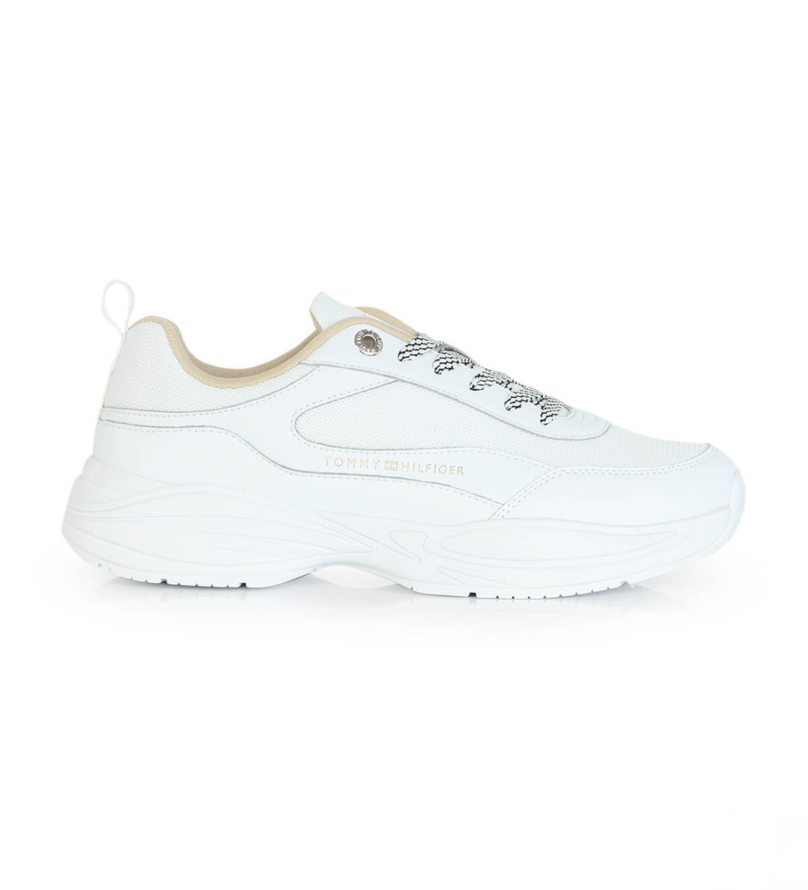Tênis Tommy Hilfiger Chunky Leather Runner, Branco