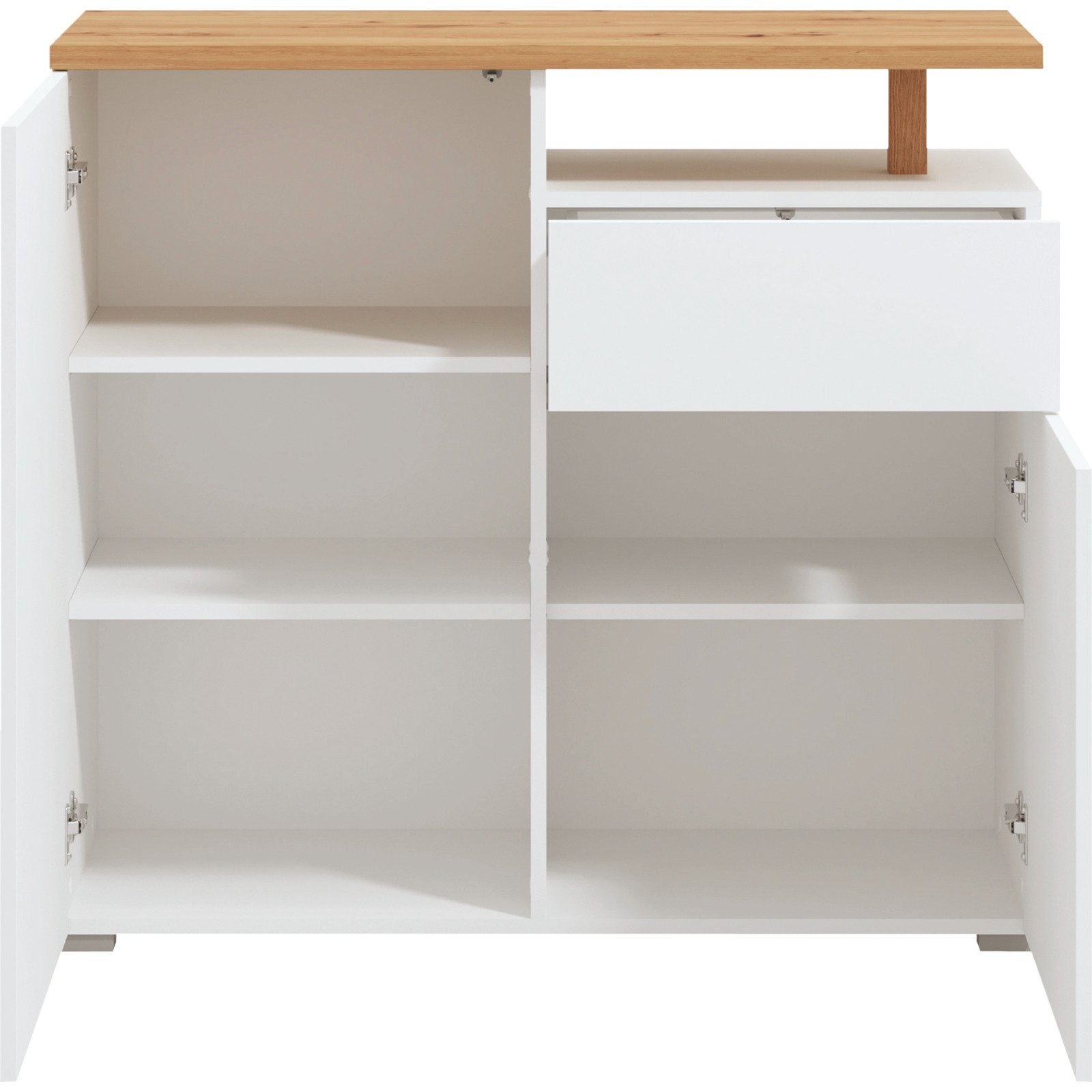 Kommode Aterno Dekor weiss 103 x 94 x 40 cm