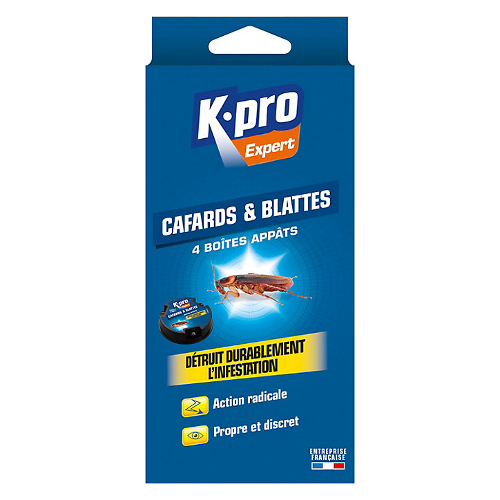 Lot 4 boîtes appâts cafards & blattes Kapo Expert