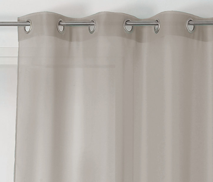 Voilage Chic intérieur L.350 x l.145 cm gris