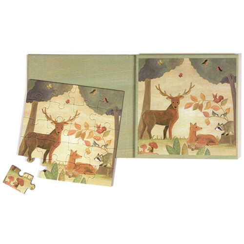 Egmont toys magnetische puzzel bos - 2x20st