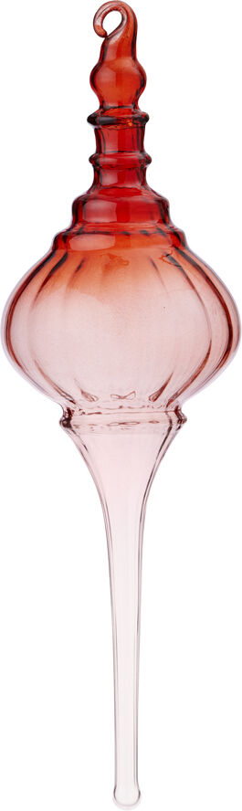 Bungalow Glass Icicle Dome Ruby Ruby