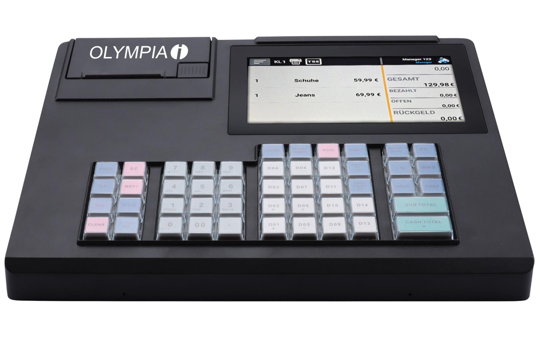 Registrierkasse K200 Schwarz<br>Registrierkasse mit 58 mm Thermodrucker