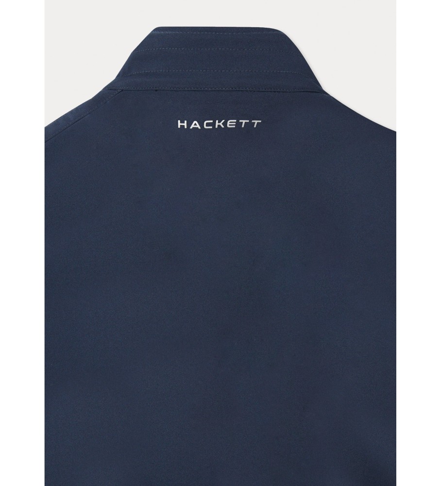 Jaqueta Hackett Amr Hyper Moto Azul Marinho