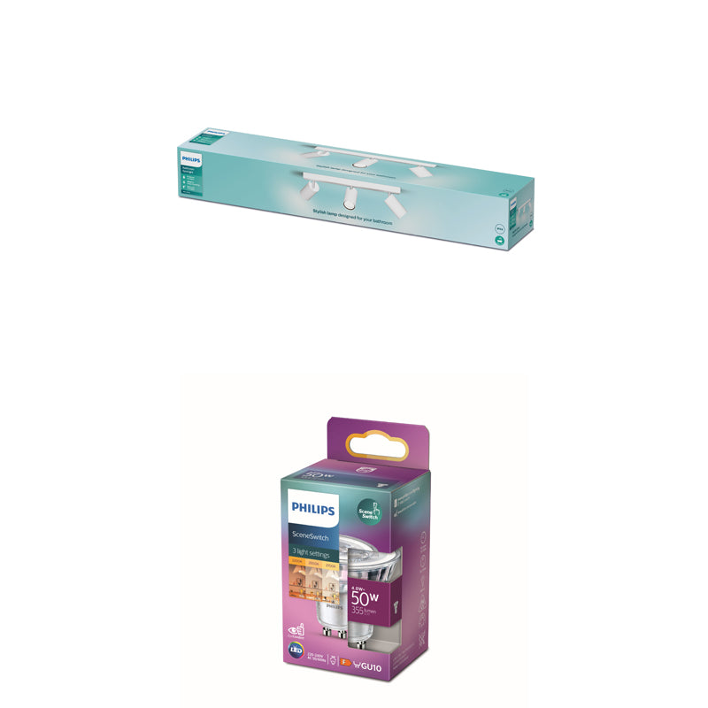 Philips Idris Opbouwspot - Plafondspots Incl. SceneSwitch LED Lamp