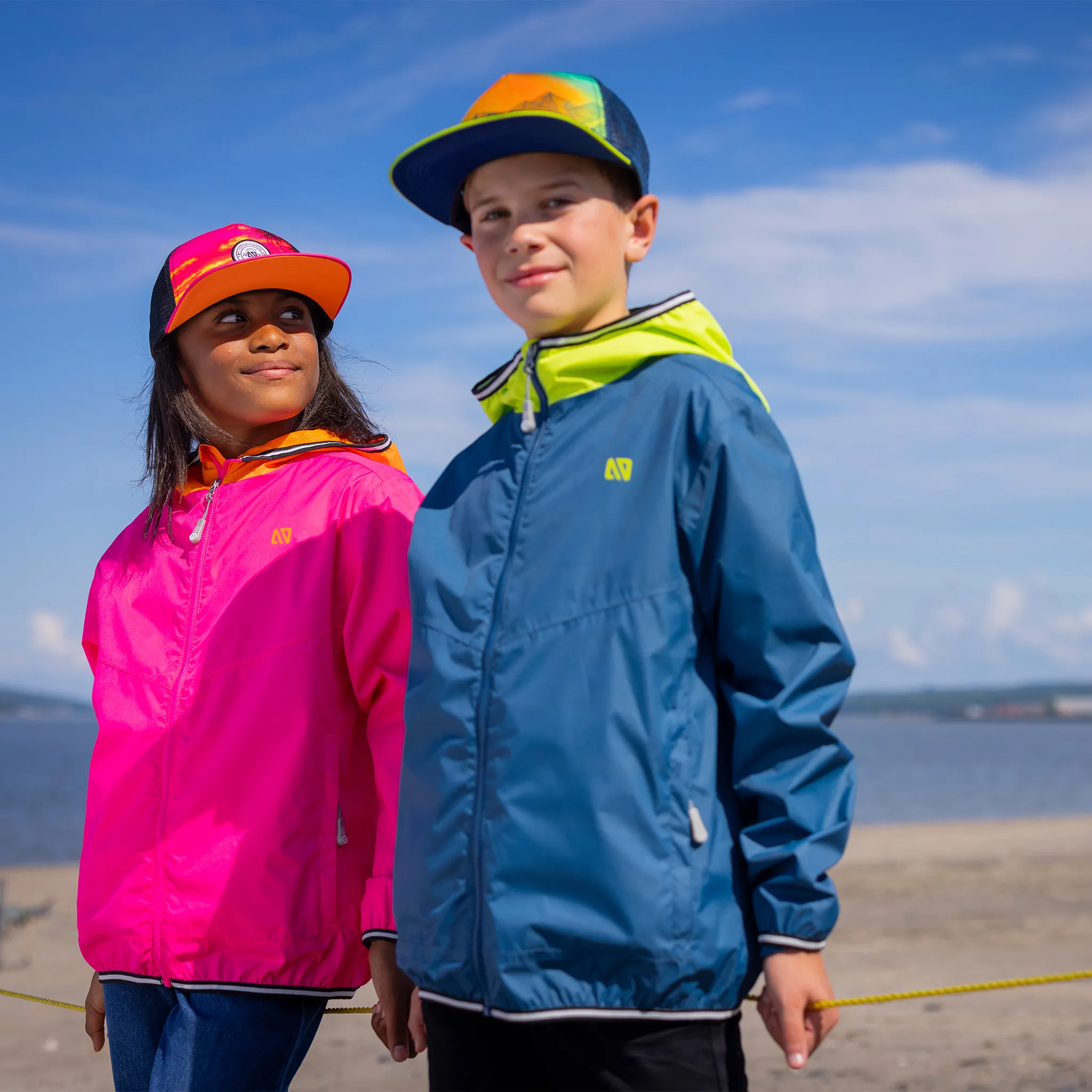 Nanö Manteau Mi-Saison Coupe-Vent Uni 7-14ans