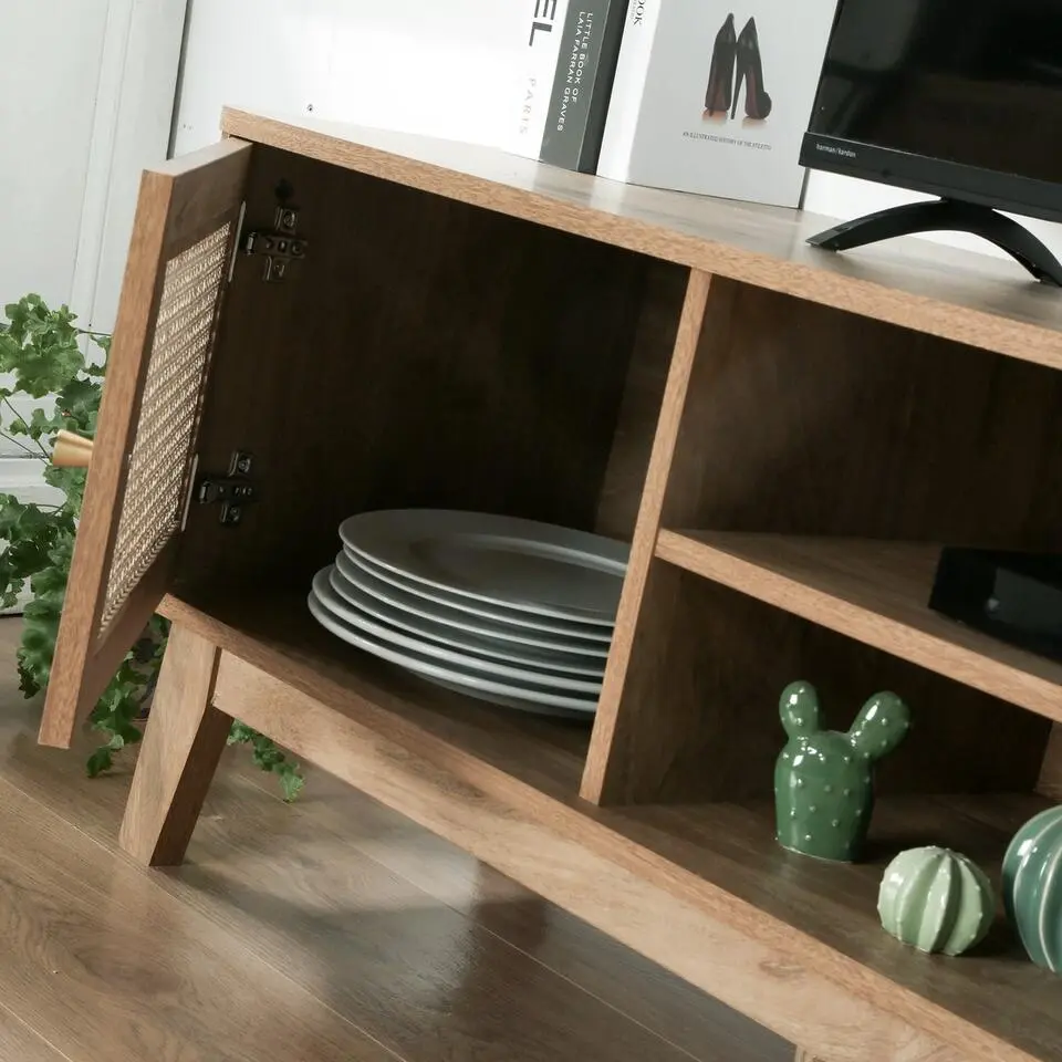 CALICOSY - TV-Meubel PALMO - Licht hout - 49x140x39 cm