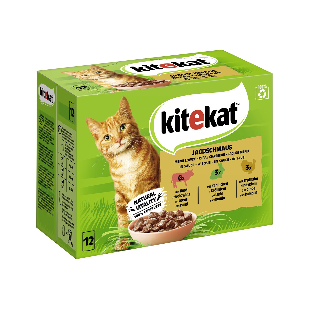 Kitekat Multipack Jagdschmaus in Sauce 12x85g