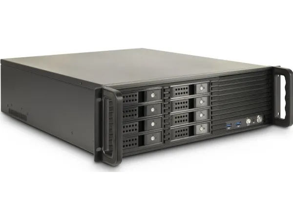 Inter-Tech IPC 3U-3508 - Rack-monterbar - ATX - SATA/SAS - hot-swap - ingen strømforsyning (ATX) - USB