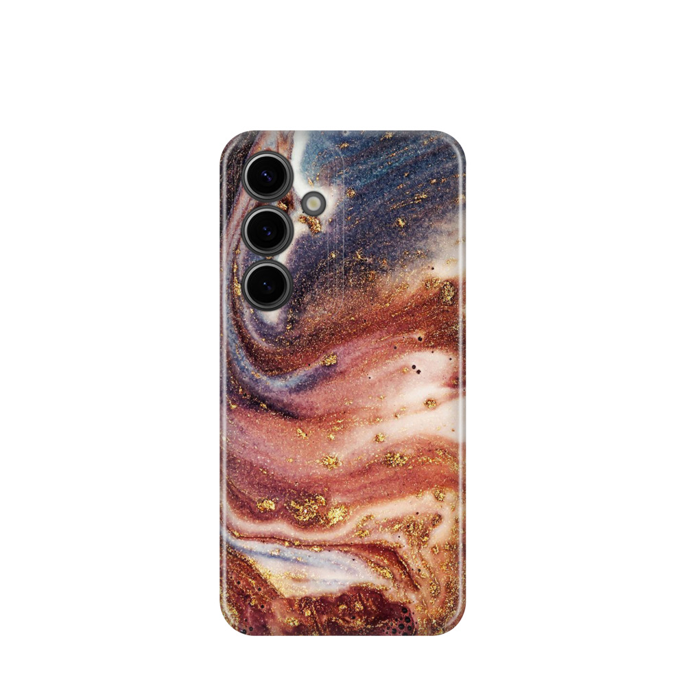 Samsung Galaxy S24 Kunststoff Hülle Goldstrudel - Bronze