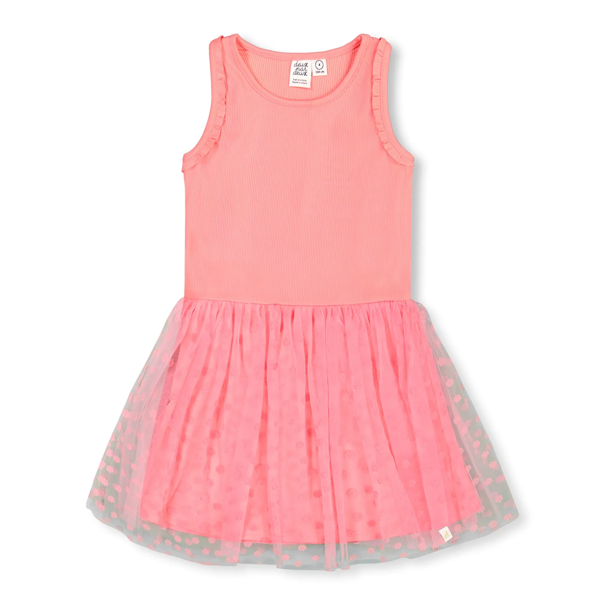 Deux par Deux Robe Mesh Fleur 7-10ans