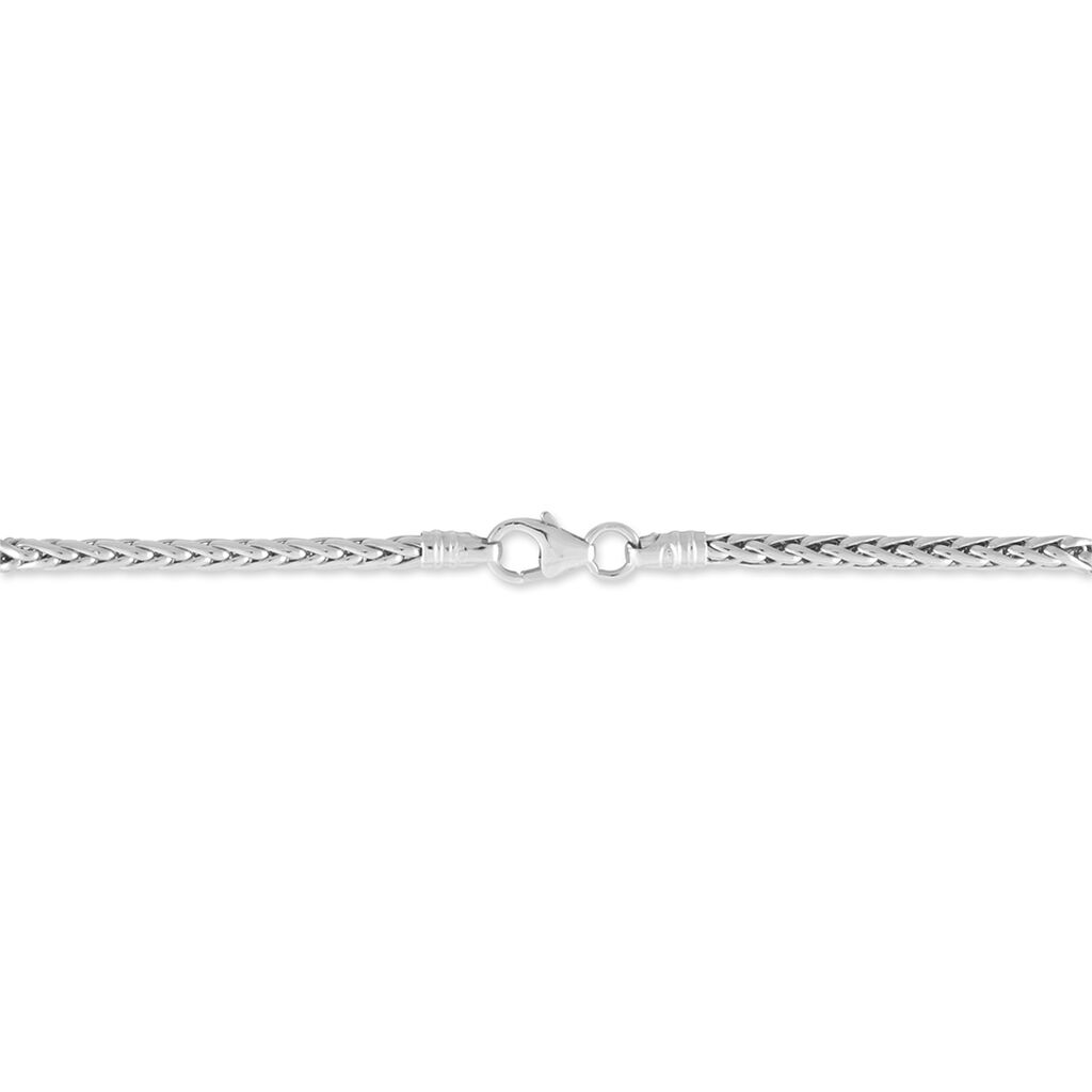 Bracelet Jayna Maille Palmier Or Blanc