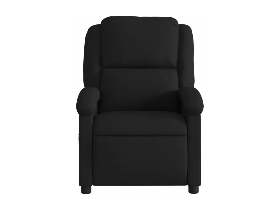 Fauteuil massant inclinable Noir Tissu