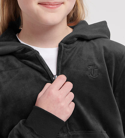Juicy Couture Cardigan - Velours - Halan Oversized - Schwarz