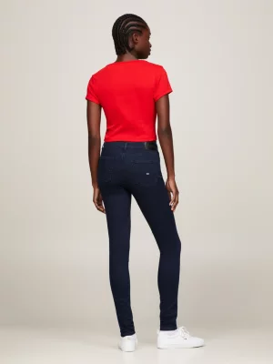 Calça jeans skinny de cintura média Nora