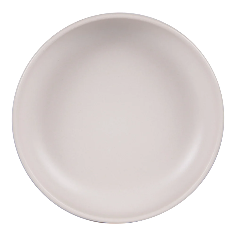 Assiette creuse Uno crème 22 cm (lot de 6) Table passion
