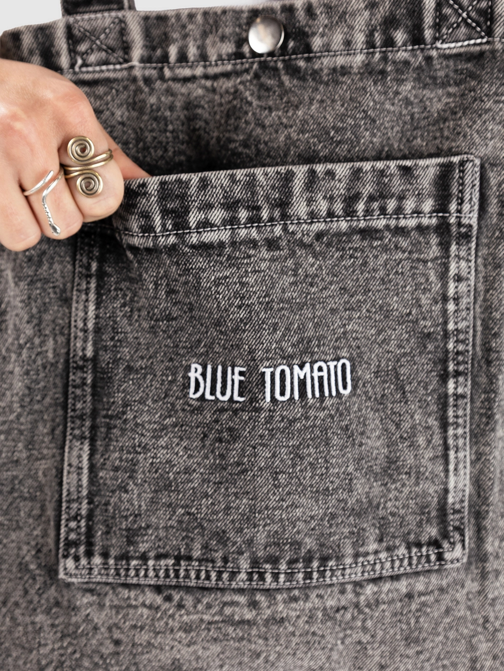 Blue Tomato Denim Bag black acid wash