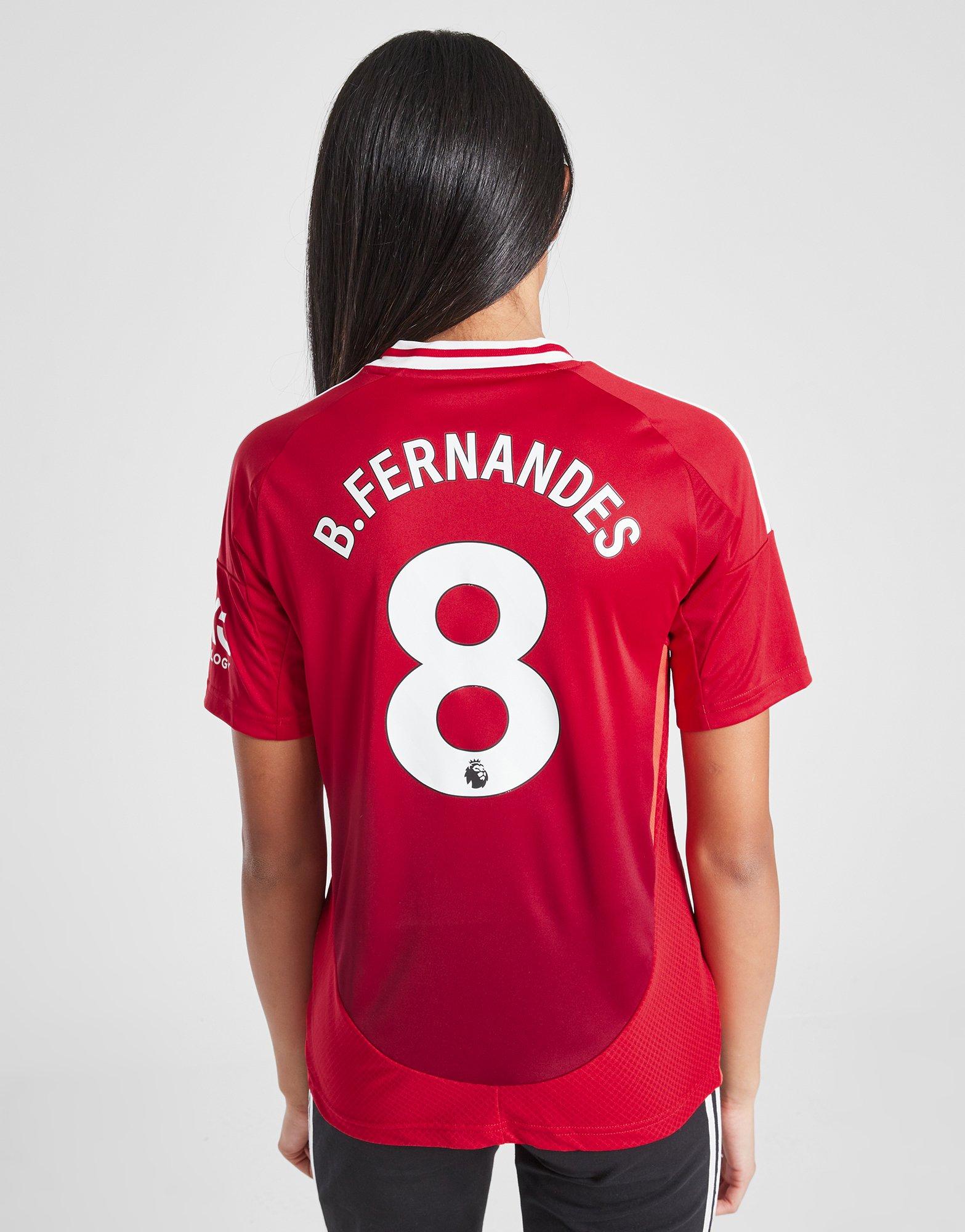 adidas Manchester United 24/25 Fernandes #8 Home Shirt JR