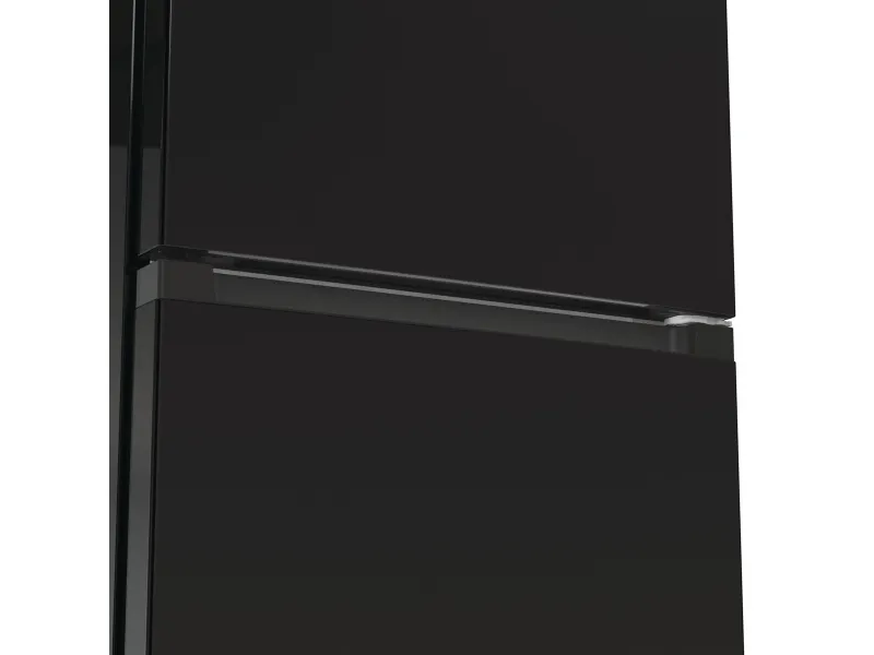 Gorenje NRK6192ABK4 - Køleskab/fryser - bund-fryser - bredde: 60 cm - dybde: 59.2 cm - højde: 185 cm - 300 liter - Klasse E - sort
