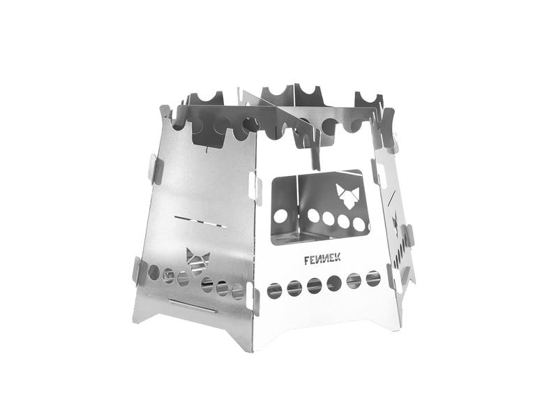 Fennek Grill Erweiterungsset Add-On Hobo Basic, Edelstahl Erweiterung für den Campingkocher Hobo Basic