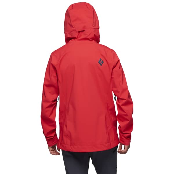 Veste randonnée BLACK DIAMOND W HIGHLINE STRETCH SHELL CORAL RED