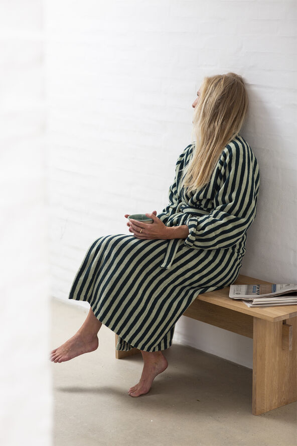 Bongusta Naram Bathrobe - seafoam & deep teal Sea foam & deep teal