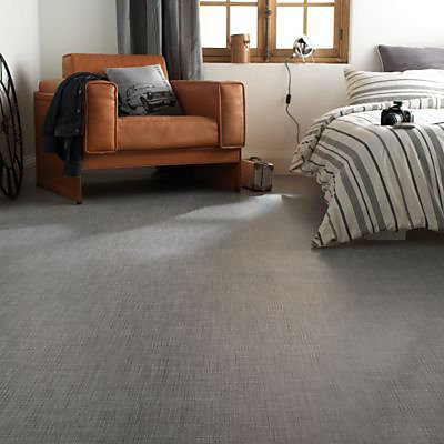 Revêtement sol PVC Funtex Tweed light gris 2 m (vendu au m²)