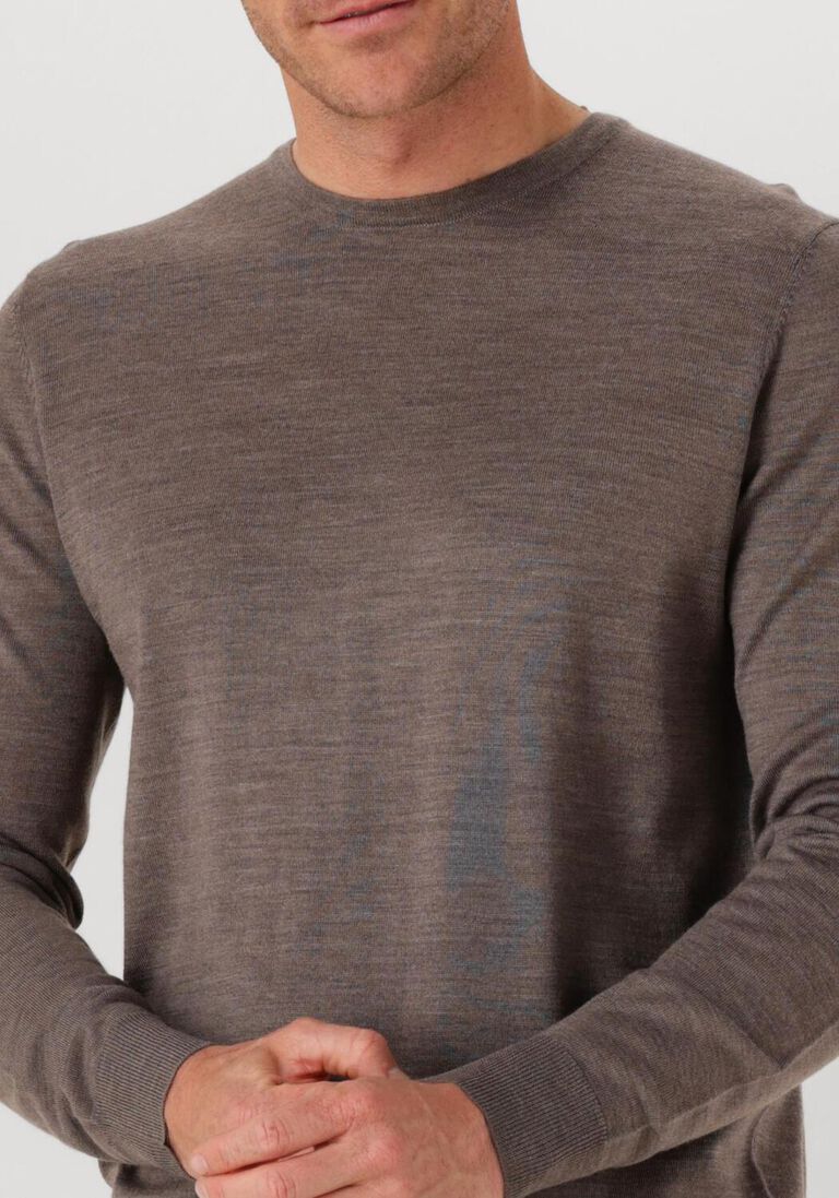 bruine profuomo trui pullover crewneck merino