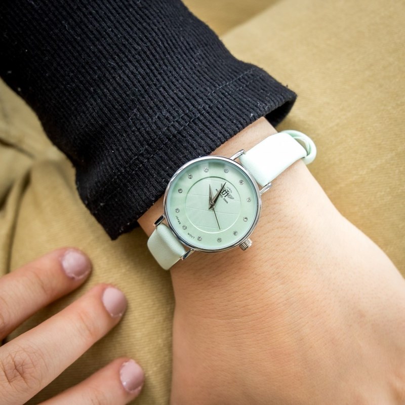 Montre Femme M. JOHN bracelet Cuir Vert