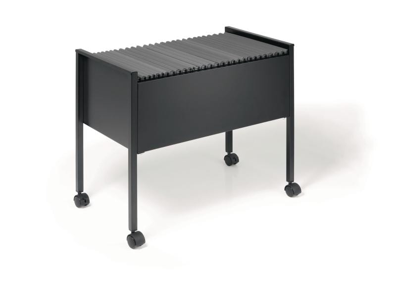 DURABLE Hängemappenwagen Economy 80 A4 Schwarz Robuster Wagen für Hängemappen