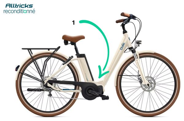 Vélo de Ville Électrique O2 Feel iVog City Up 5.1 Univ Shimano Nexus 7V 360 Wh 28'' Blanc Lin - Produit Reconditionné